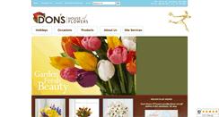 Desktop Screenshot of donshouseofflowers.com